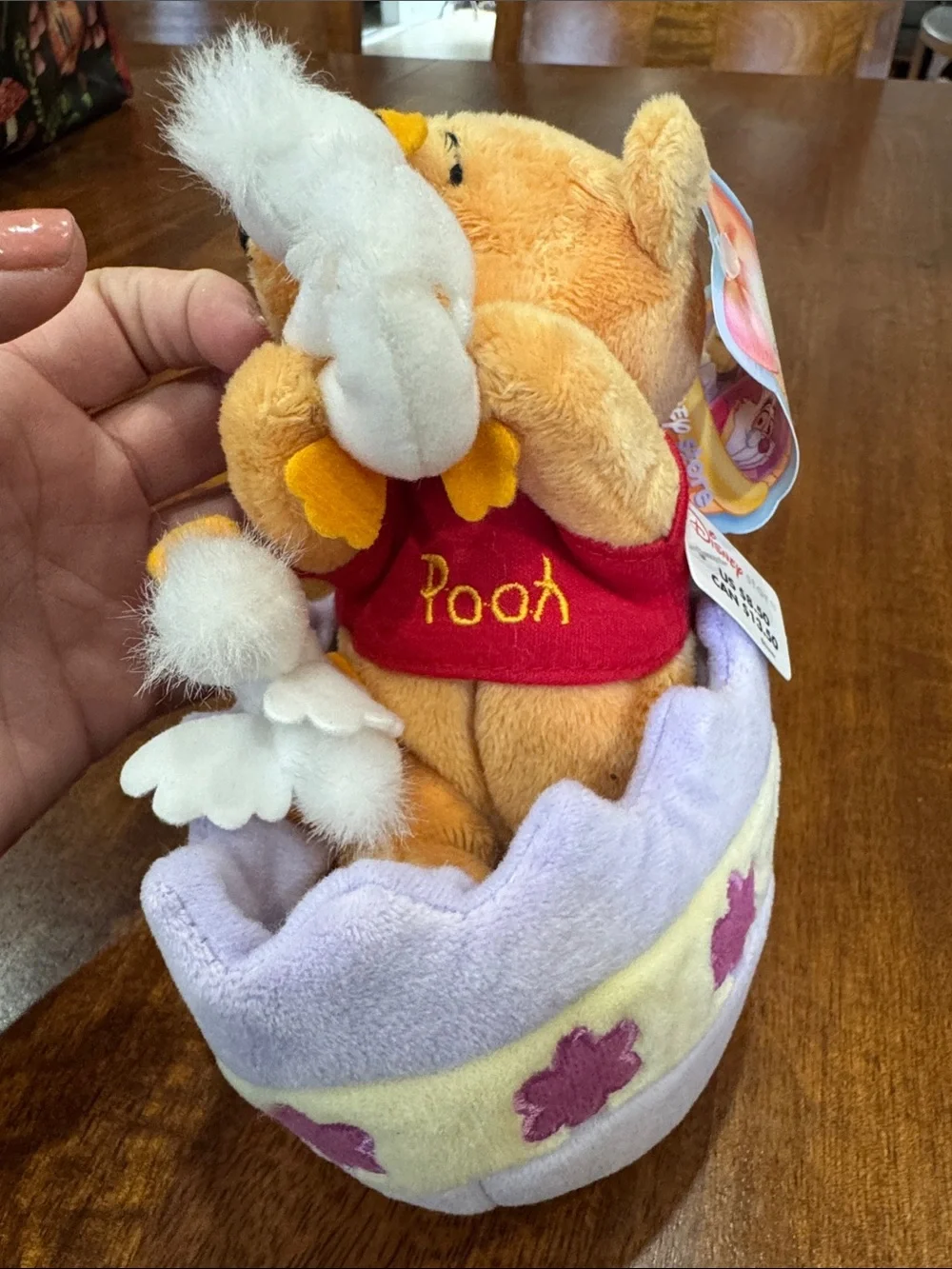 Lot of 3 They Disney Story Plush Easter/ Spring Pooh and Eeyore